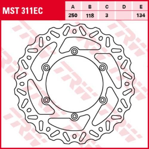 Trw Zf Tarcza Hamulcowa Przód Suzuki Rm 125 250 89-12, Dr 250 95-07, Drz 40