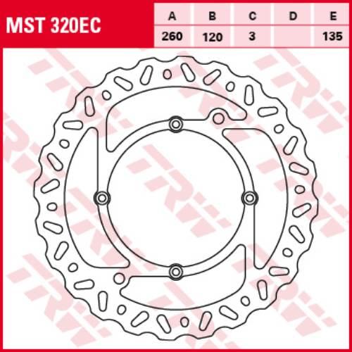 Trw Zf Tarcza Hamulcowa Przód Husqvarna Wr Cr Te Tc 125 - 610 98-13