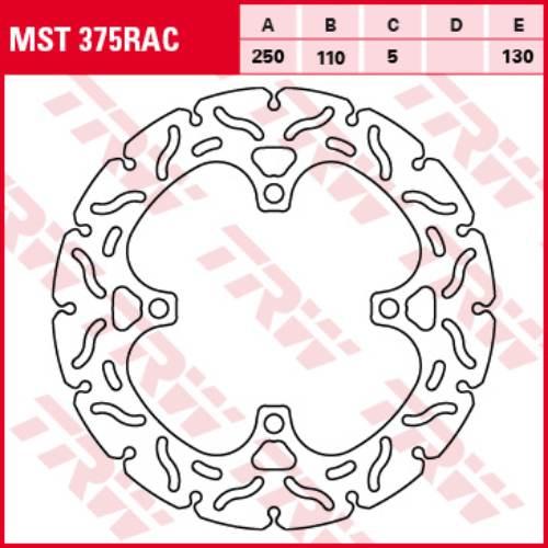 Trw Zf Tarcza Hamulcowa Tył Kawasaki Z 750 11-14, Z 800 E Version 13-16, Z
