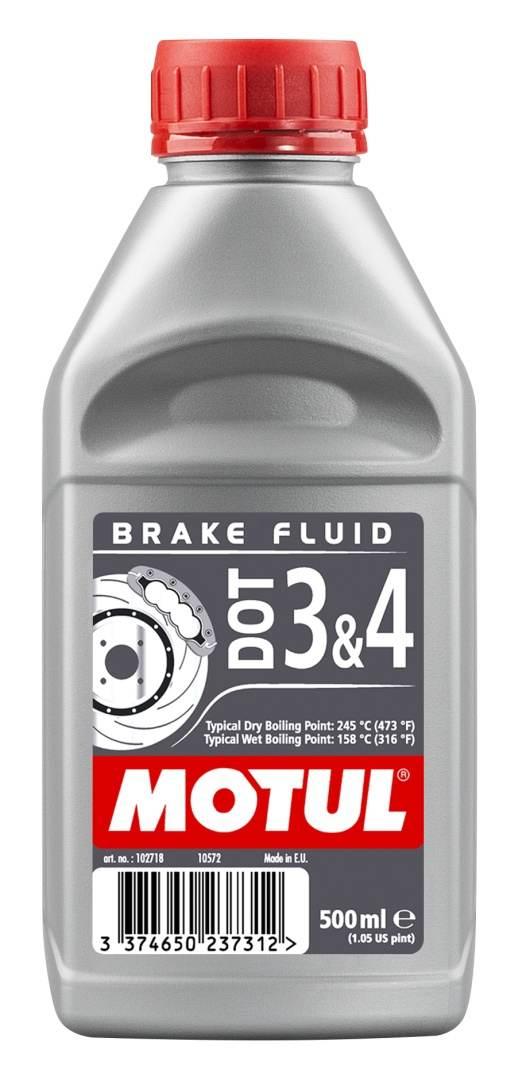 Motul Płyn Hamulcowy Dot3 Oraz Dot4 0,5L Syntetyczny