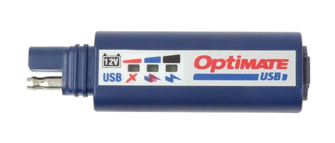Optimate Ładowarka Usb Ze Złączem Sae Oraz Wskaźnikiem Naładowania Akumulat