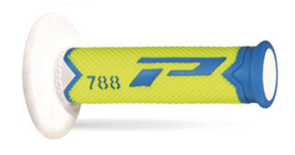Progrip Manetki Pg788 Off Road 22+25Mm, Dł.115Mm Kolor Jasny Niebieski/Żółt
