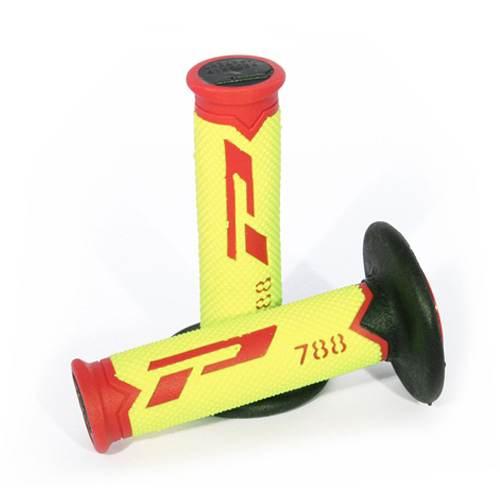 Progrip Manetki Pg788 Off Road 22+25Mm, Dł.115Mm Kolor Czerwony/Żółty Fluo/ - zdjęcie 2