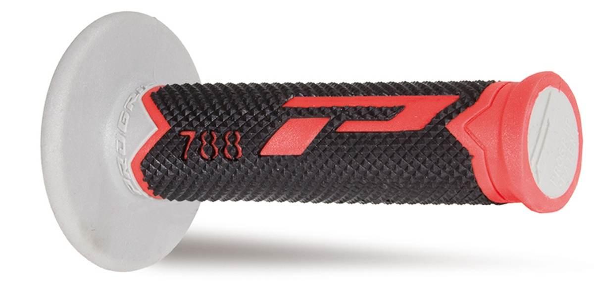Progrip Manetki Pg788 Off Road 22+25Mm, Dł.115Mm Kolor Czerwony/Czarny/Szar