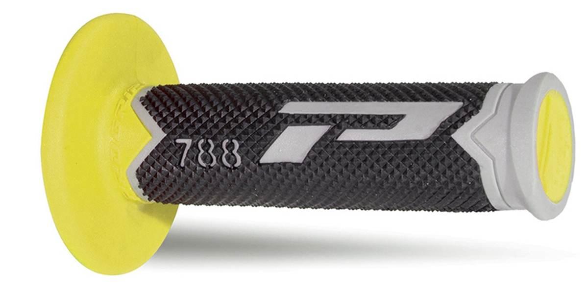 Progrip Manetki Pg788 Off Road 22+25Mm, Dł.115Mm Kolor Szary/Żółty/Czarny T