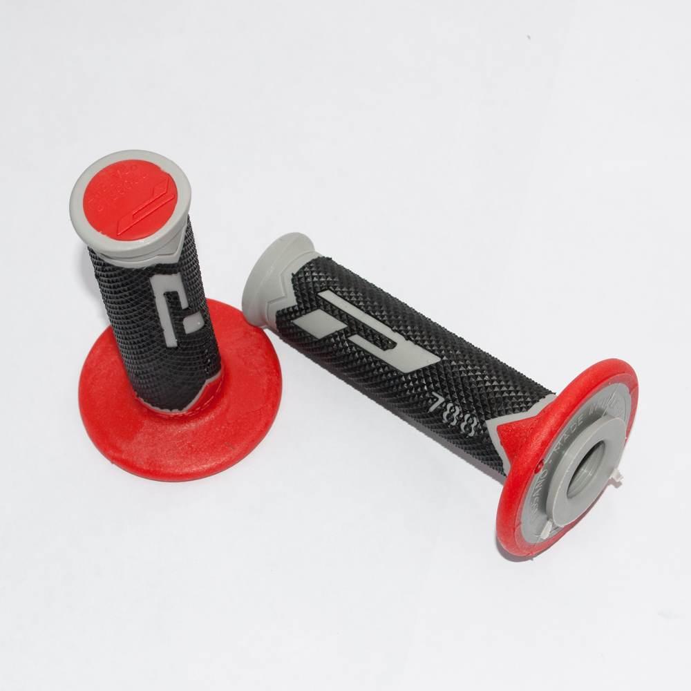 Progrip Manetki Pg788 Off Road 22+25Mm, Dł.115Mm Kolor Szary/Czerwony/Czarn - zdjęcie 2
