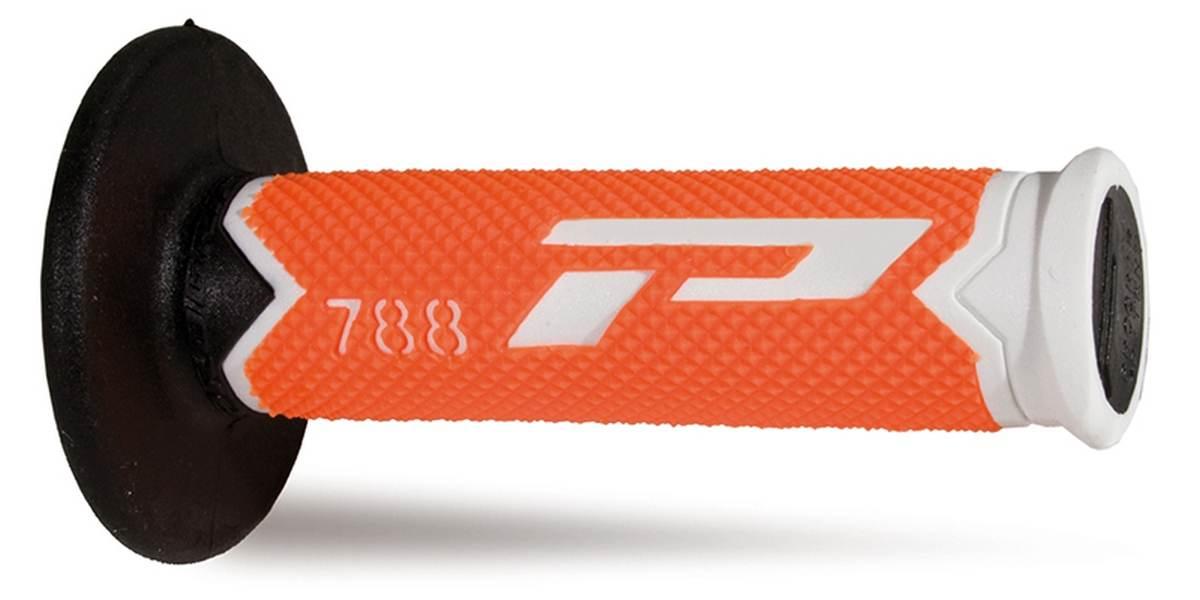 Progrip Manetki Pg788 Off Road 22+25Mm, Dł.115Mm Kolor Biały/Pomarańczowyfl
