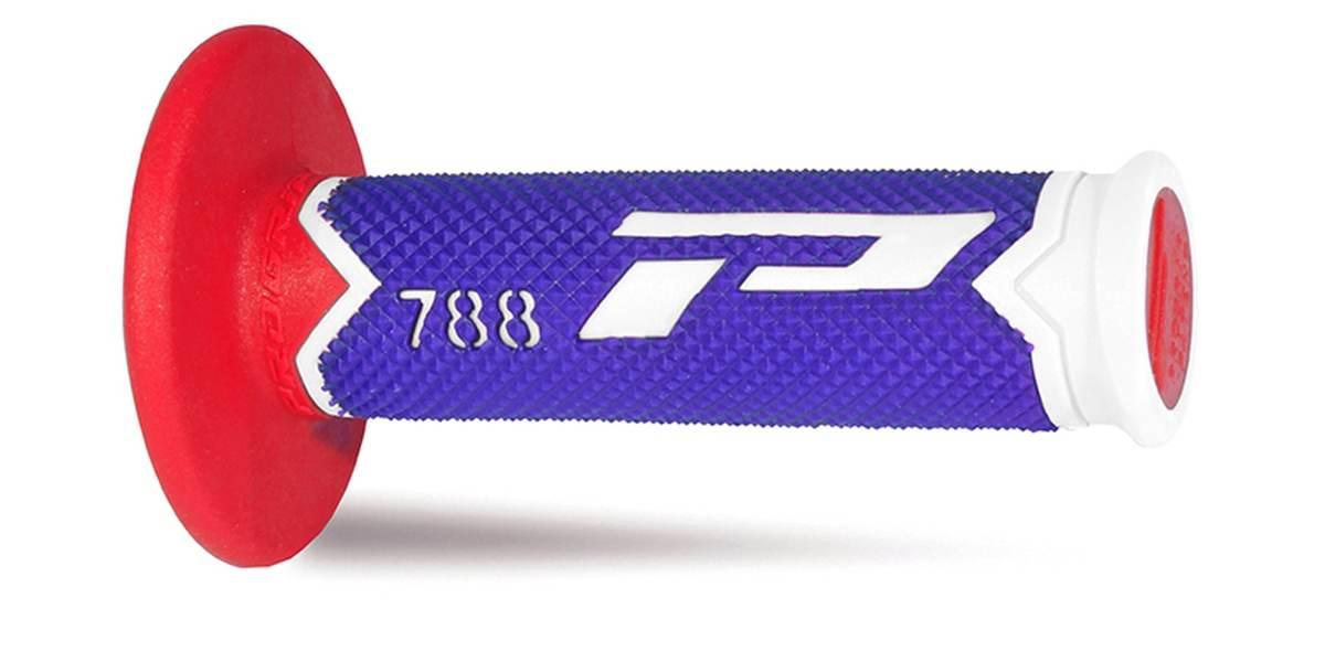 Progrip Manetki Pg788 Off Road 22+25Mm, Dł.115Mm Kolor Biały/Niebieski/Czer