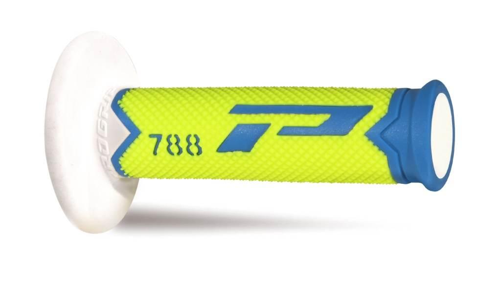 Progrip Manetki Pg788 Off Road 22+25Mm, Dł.115Mm Kolor Biały/Niebieski/Żołt