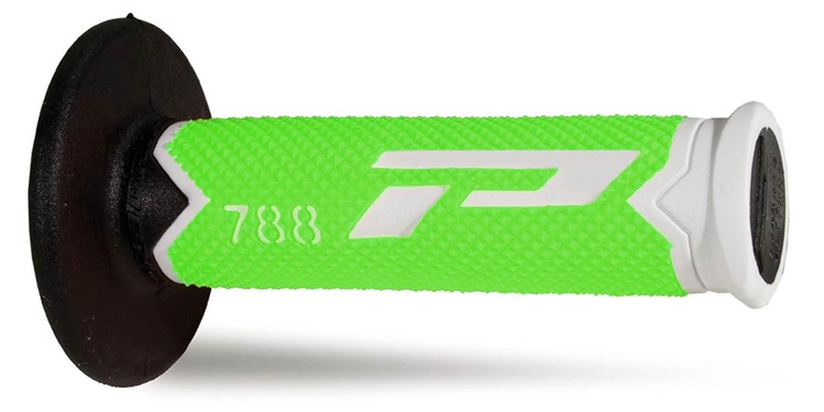 Progrip Manetki Pg788 Off Road 22+25Mm, Dł.115Mm Kolor Biały/Zielony Fluo/