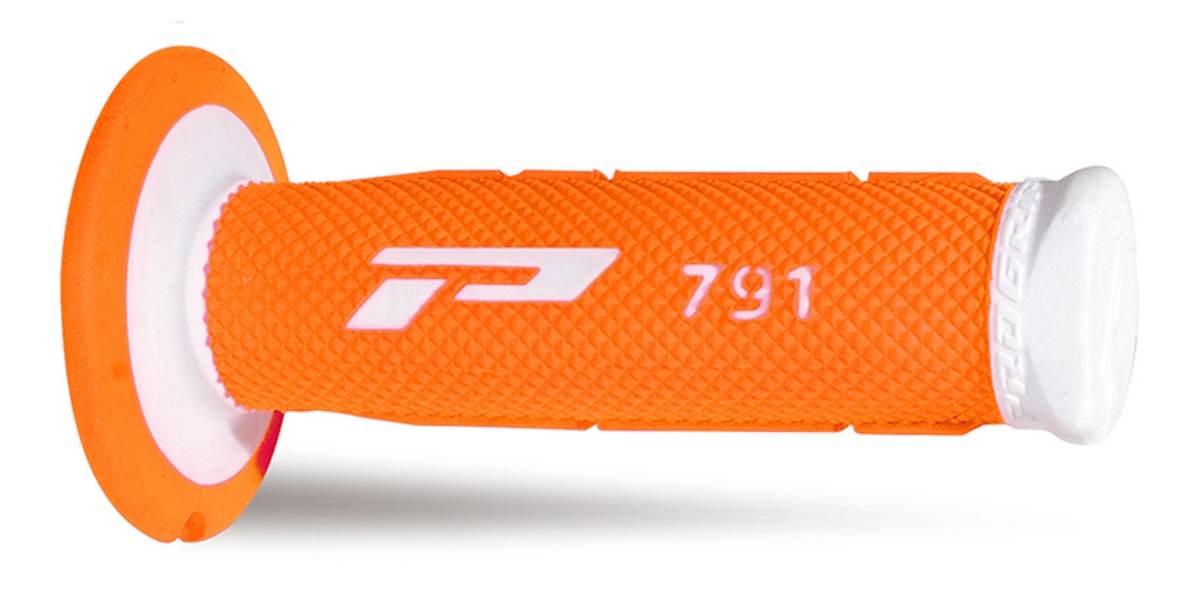 Progrip Manetki Pg791 Off Road 22+25Mm, Dł.115Mm Kolor Biały Pomarańczowy F