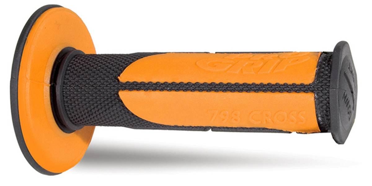 Progrip Manetki Pg798 Off Road 22+25Mm, Dł.115Mm Kolor Czarny Pomarańczowy