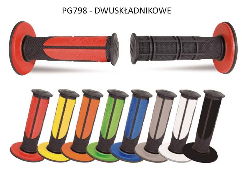 Progrip Manetki Pg798 Off Road 22+25Mm, Dł.115Mm Kolor Czarny Pomarańczowy - zdjęcie 2