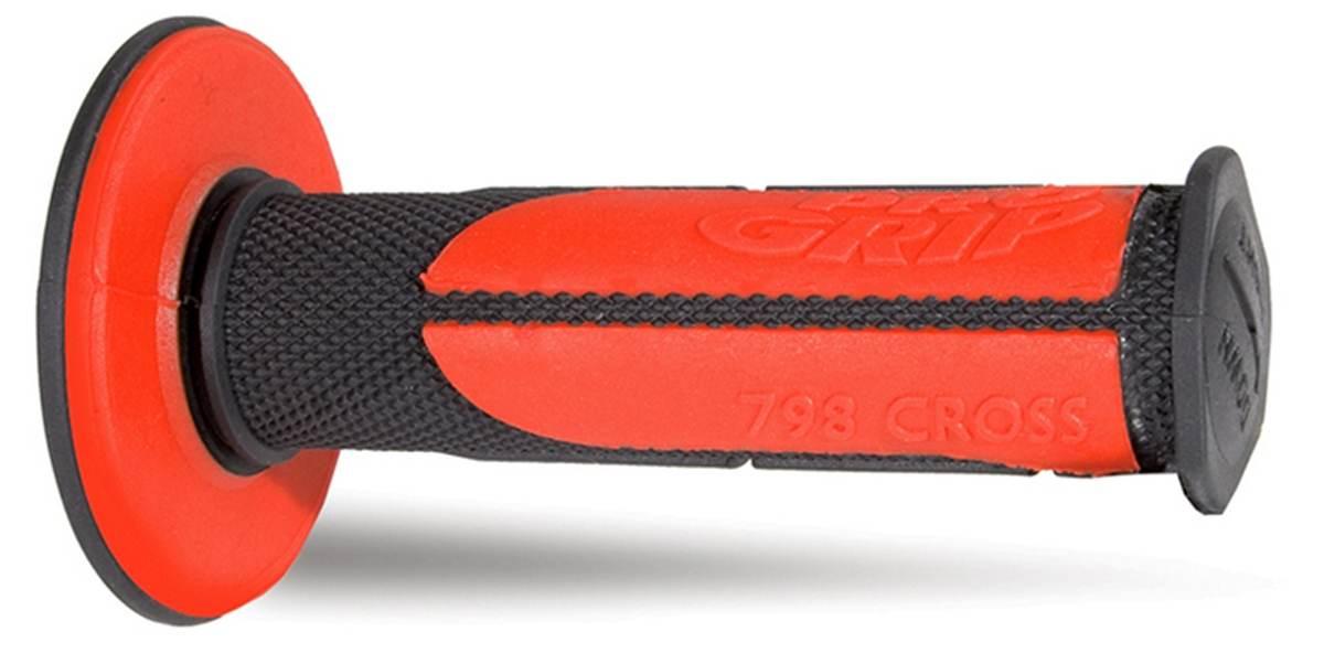 Progrip Manetki Pg798 Off Road 22+25Mm, Dł.115Mm Kolor Czarny Czerwony Dwus