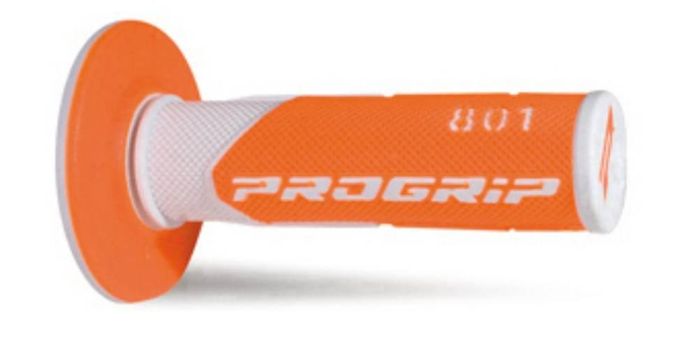 Progrip Manetki Pg801 Off Road 22+25Mm, Dł.115Mm Kolor Biały/Pomarańczowy F