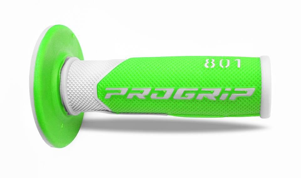 Progrip Manetki Pg801 Off Road 22+25Mm, Dł.115Mm Kolor Biały/Zielony Fluo D