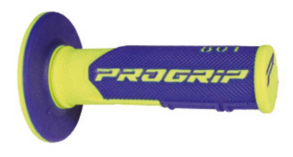 Progrip Manetki Pg801 Off Road 22+25Mm, Dł.115Mm Kolor Żółty Fluo/Niebieski