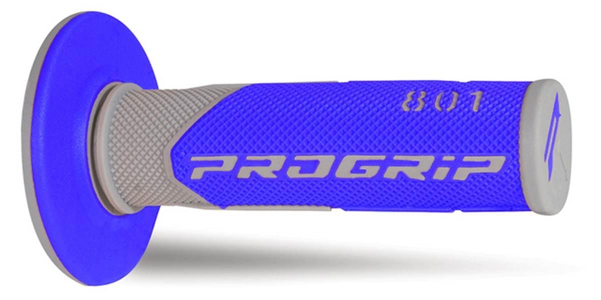 Progrip Manetki Pg801 Off Road 22+25Mm, Dł.115Mm Kolor Szary/Niebieski Dwus