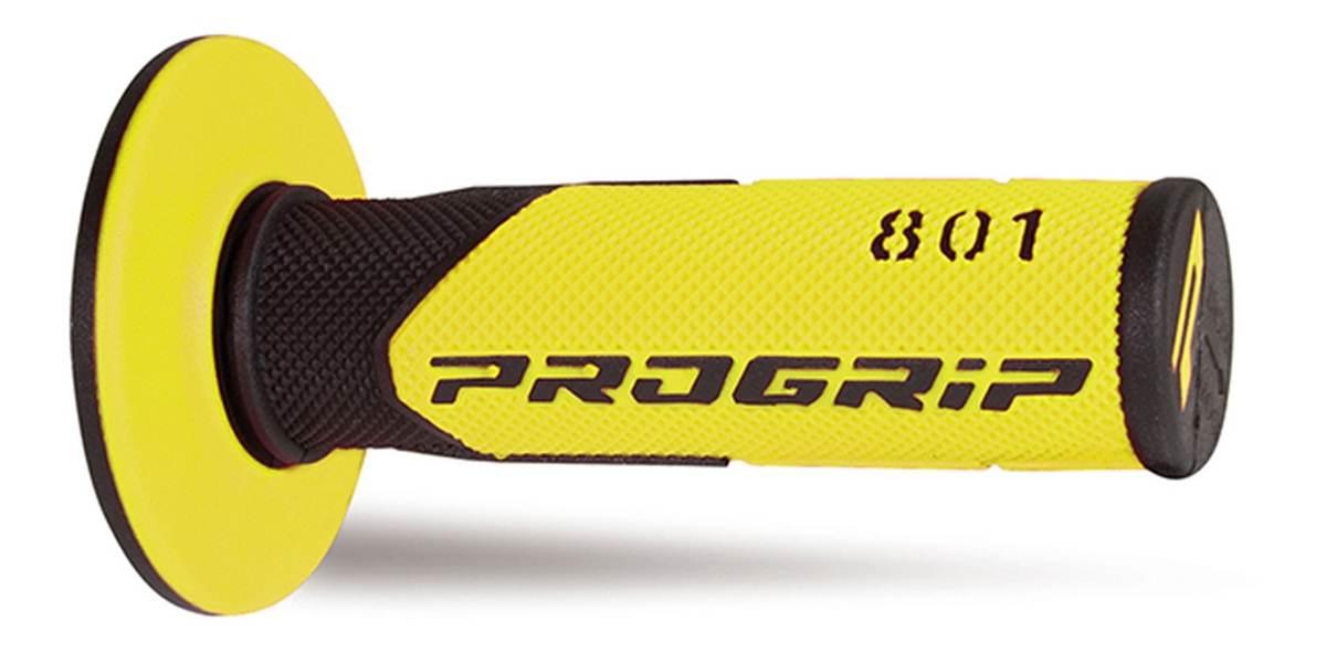 Progrip Manetki Pg801 Off Road 22+25Mm, Dł.115Mm Kolor Czarny/Żółty Dwuskła