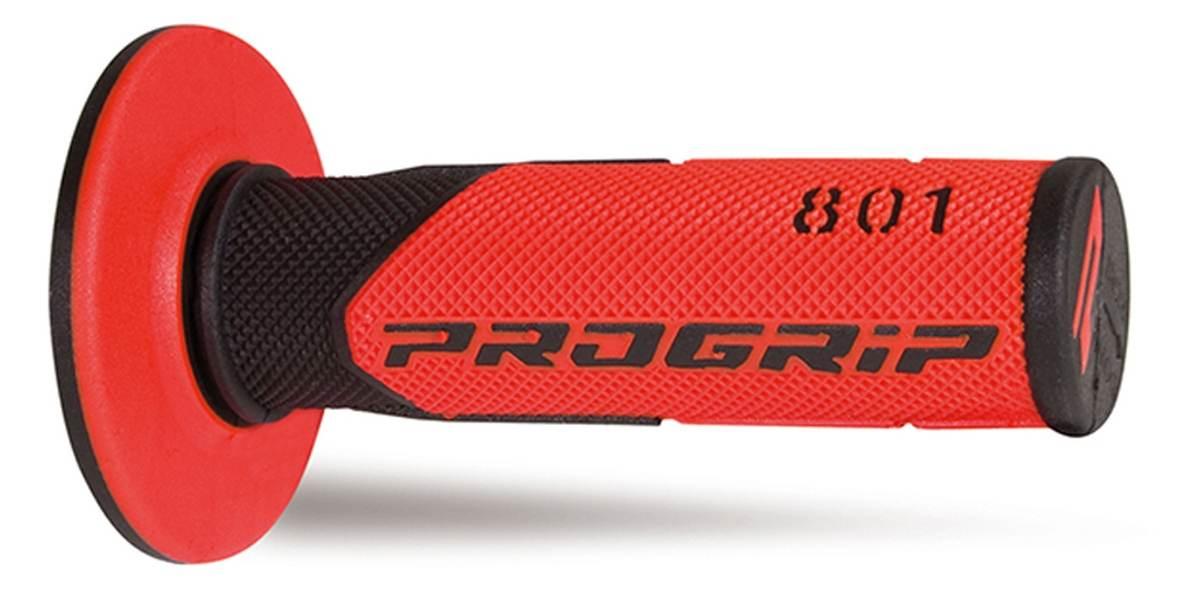 Progrip Manetki Pg801 Off Road 22+25Mm, Dł.115Mm Kolor Czarny/Czerwony Dwus