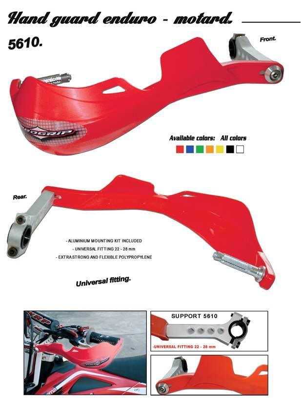 Progrip Osłony Rąk Handbary Pg5610 Mocowane Dwupunktowo 22+28Mm Kolor Zielo