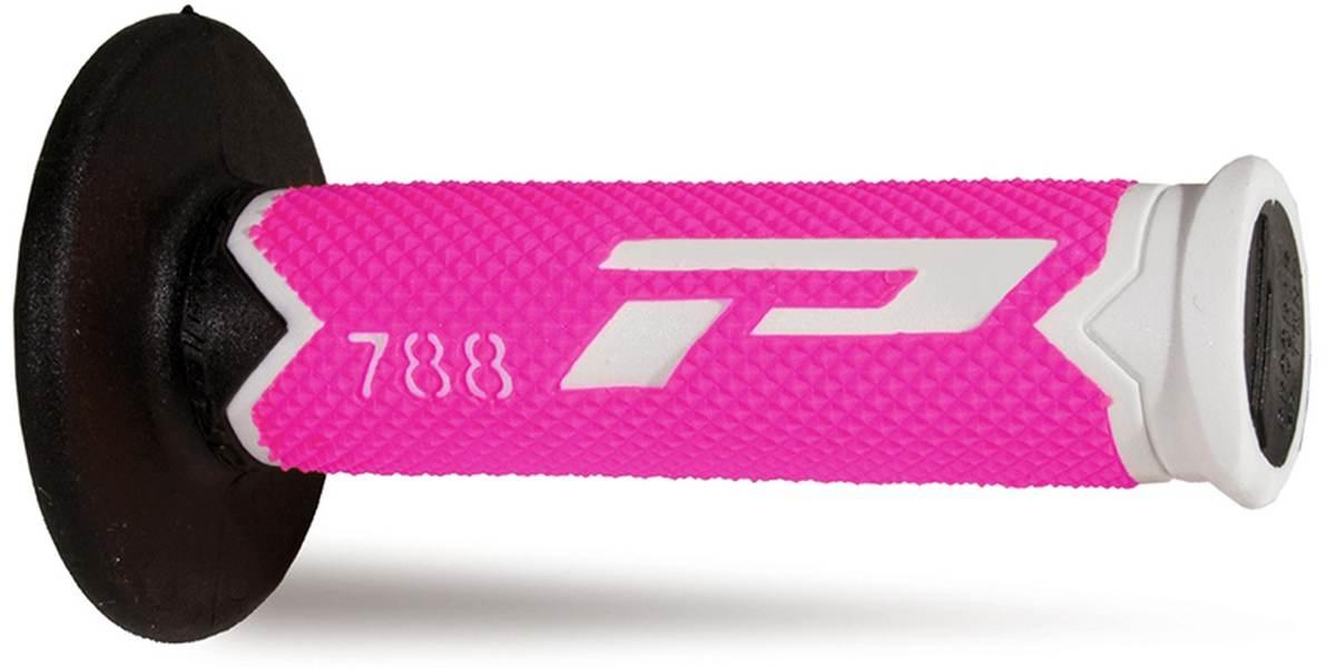 Progrip Manetki Pg788 Off Road 22+25Mm, Dł.115Mm Kolor Biały/Różowy Fluo/ C