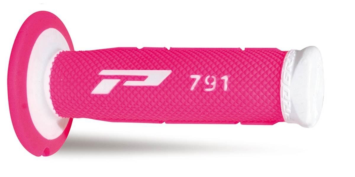 Progrip Manetki Pg791 Off Road 22+25Mm, Dł.115Mm Kolor Biały Fuksja Fluo Dw