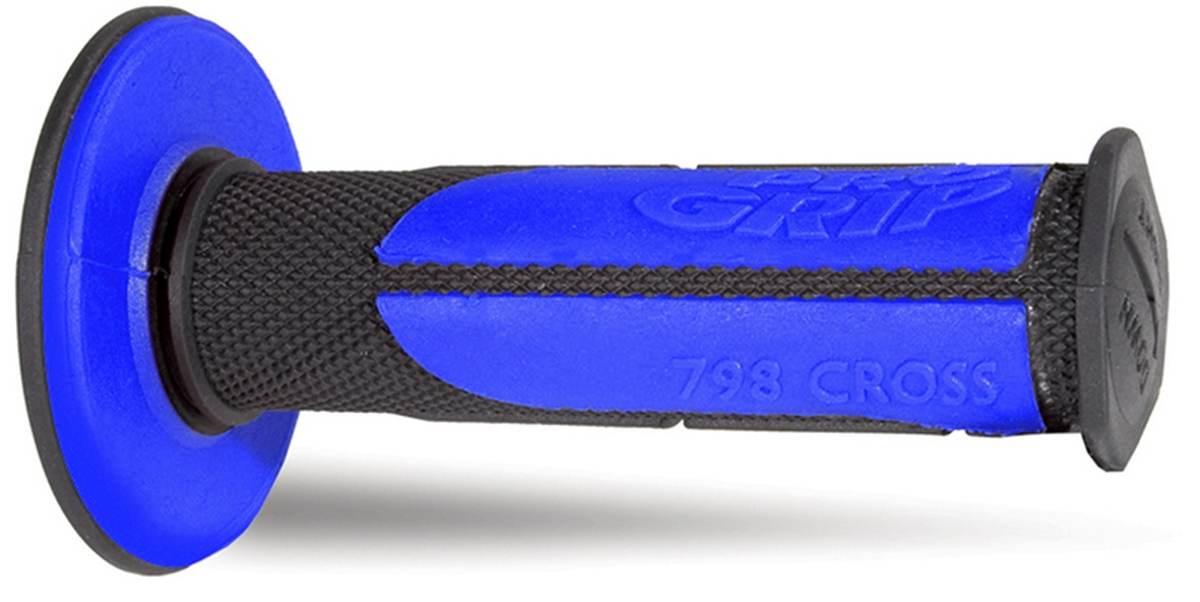 Progrip Manetki Pg798 Off Road 22+25Mm, Dł.115Mm Kolor Czarny Niebieski Dwu