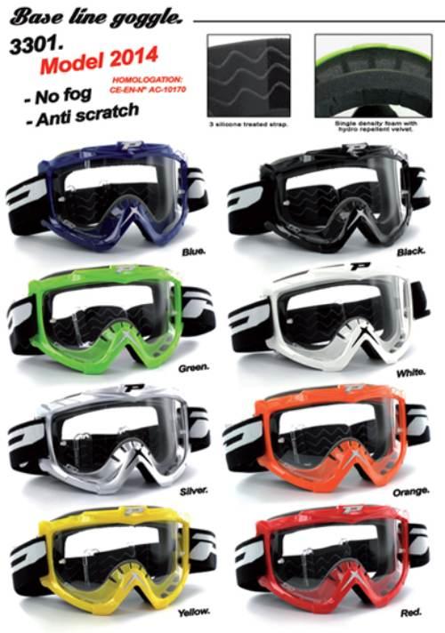 Progrip Gogle Pg3301-101 Naswa Kolor Biały Szyba Pg3210 Antiscratch, No Fog - zdjęcie 2