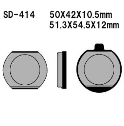 Vesrah Klocki Hamulcowe Kh33 Półmetaliczne Kawasaki Z400/650/750/1000, Kz90