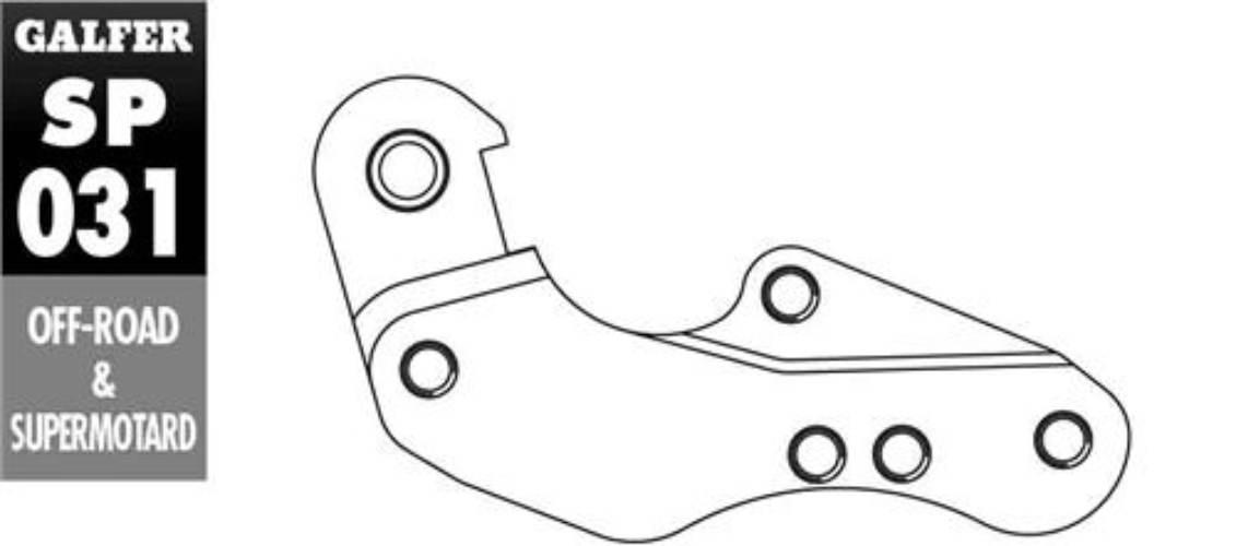 Galfer Adapter Tarczy Hamulcowej 260Mm Yamaha Wr/Yz 125 `01-07 Yzf 250/426/