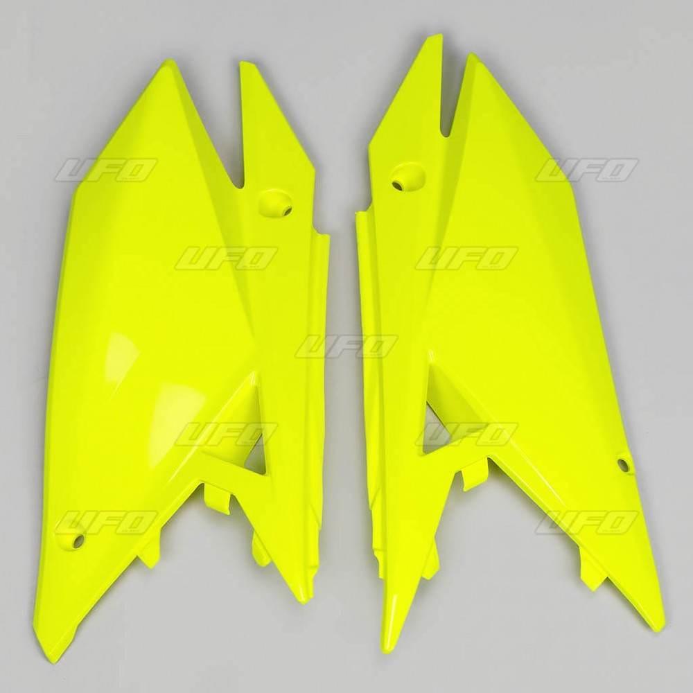 Ufo Boczki Tylne Suzuki Rmz 250 '19-'23, Rmz 450 '18-'23 Kolor Żółty Fluo
