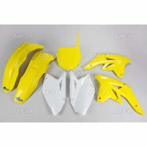 Ufo Komplet Plastików Suzuki Rmz 250 '07-'09 Kolor Oem Biały/Żółty - Z Żółt