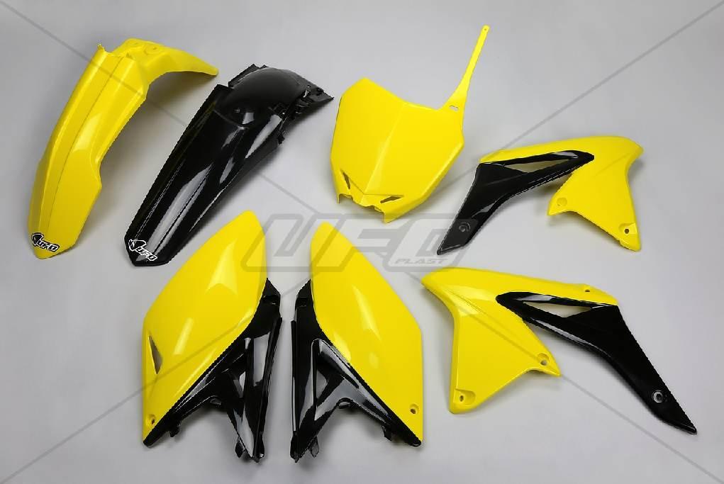 Ufo Komplet Plastików Suzuki Rmz 250 '10-'18 Kolor Oem '14-'16 Żółty/Czarny