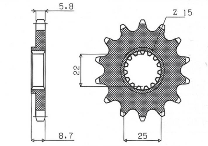 Sunstar Zębatka Przednia 1248 12 Ktm Sx/Exc '91-'25 Jtf1901.12 Łańc. 520 12