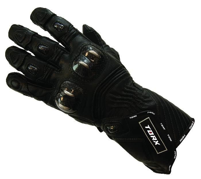 Torx Rękawice Skórzane Letnie Cafe Racer Kolor Czarny Rozmiar M