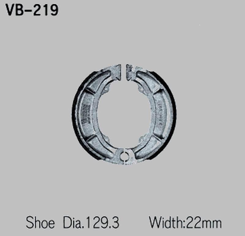 Vesrah Szczęki Hamulcowe Yamaha Yz 125 '76-'83, Yz 250 '74-'80, Yz 400 '76-