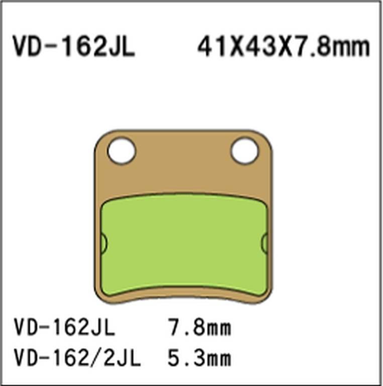 Vesrah Klocki Hamulcowe Kh178 Kh257 Spiek Metaliczny Złote Made In Japan