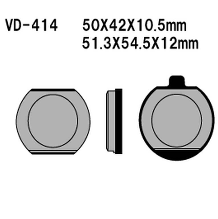 Vesrah Klocki Hamulcowe Kh33 Kawasaki Z400/650/750/1000, Kz900 76-77 - Zast