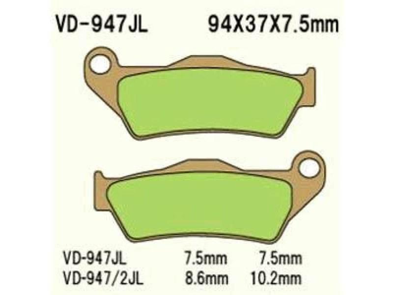 Vesrah Klocki Hamulcowe Kh181 Spiek Metaliczny Złote Ktm Sx/Exc Przód Made