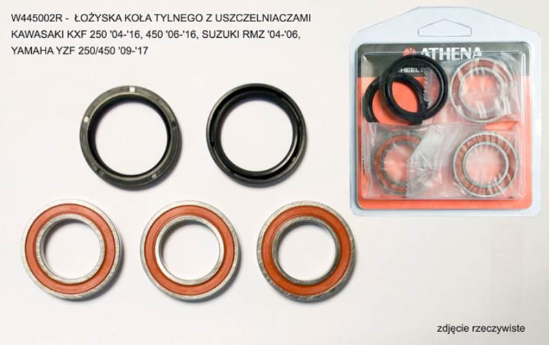 Athena Łożyska Koła Tylnego Z Uszczelniaczami Kawasaki Kxf 250 '04-'24, 450