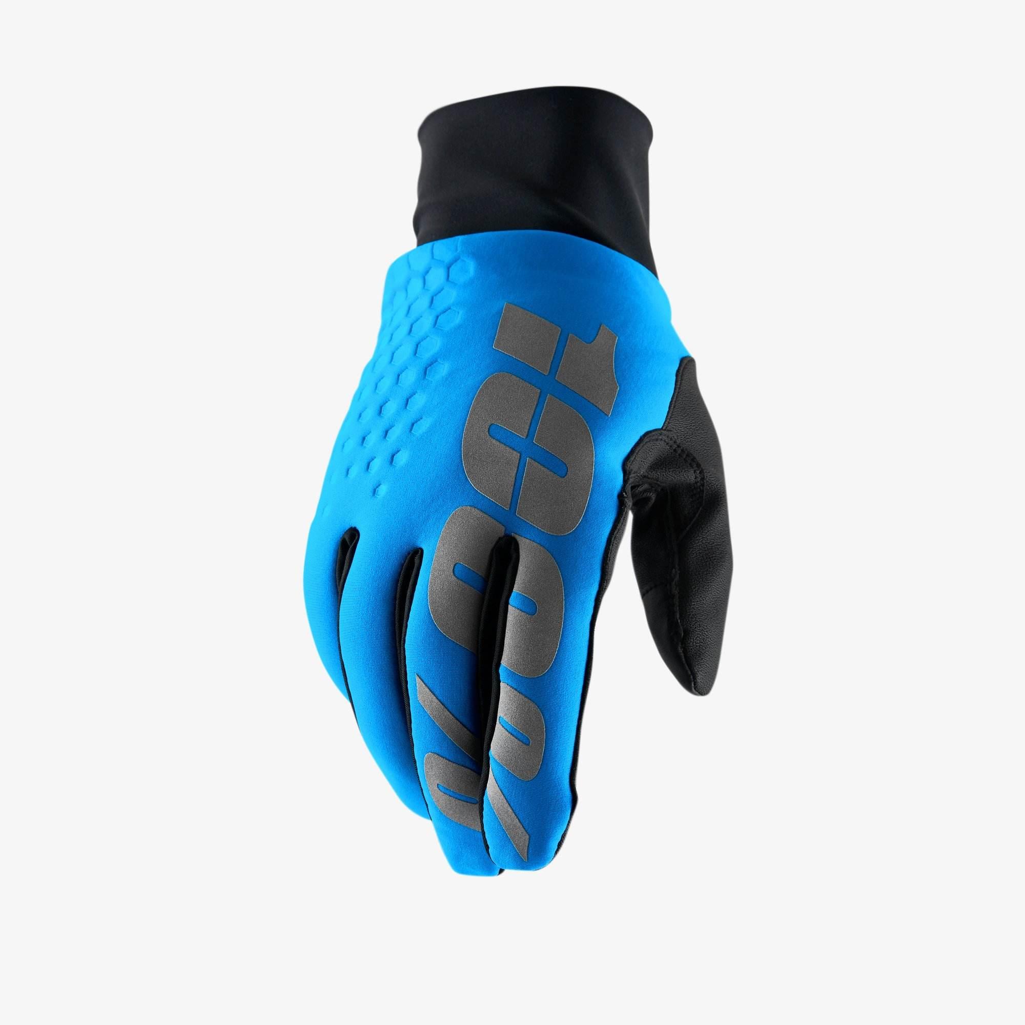 100 Procent Rękawice Zimowe Cross/Enduro Hydromatic Brisker Blue Wodoodporn