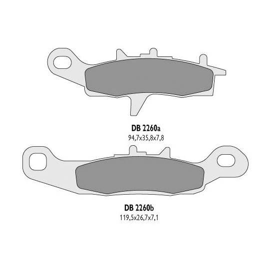 Delta Braking Klocki Hamulcowe Kh258, Kh349 - Zastępują Db2260Mx-D I Db2260