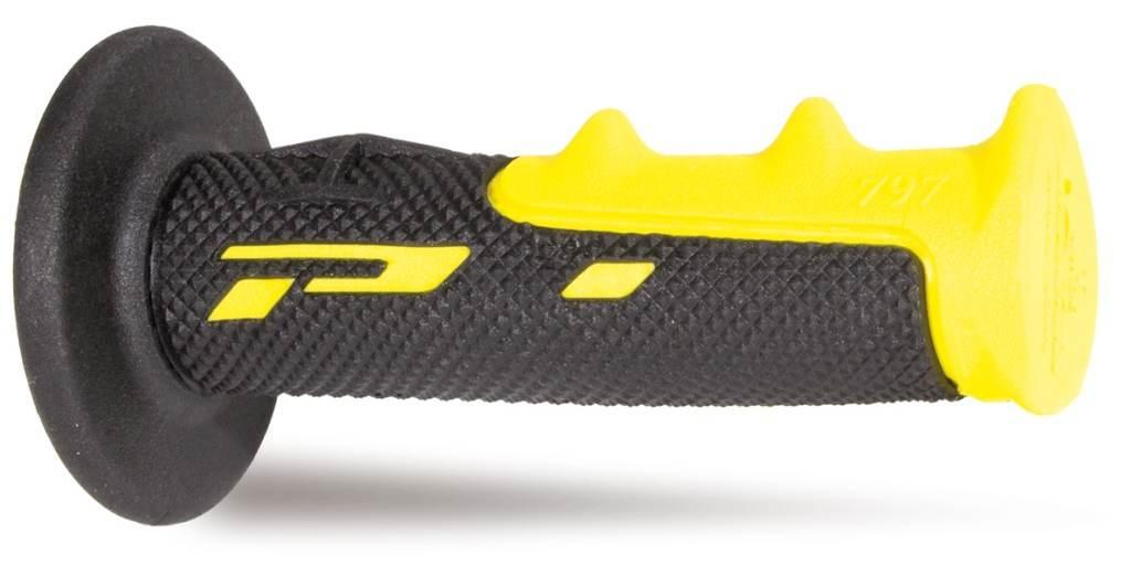 Progrip Manetki Pg797 Off Road 22+25Mm, Dł.115Mm Kolor Żółty/Czarny Dwuskła