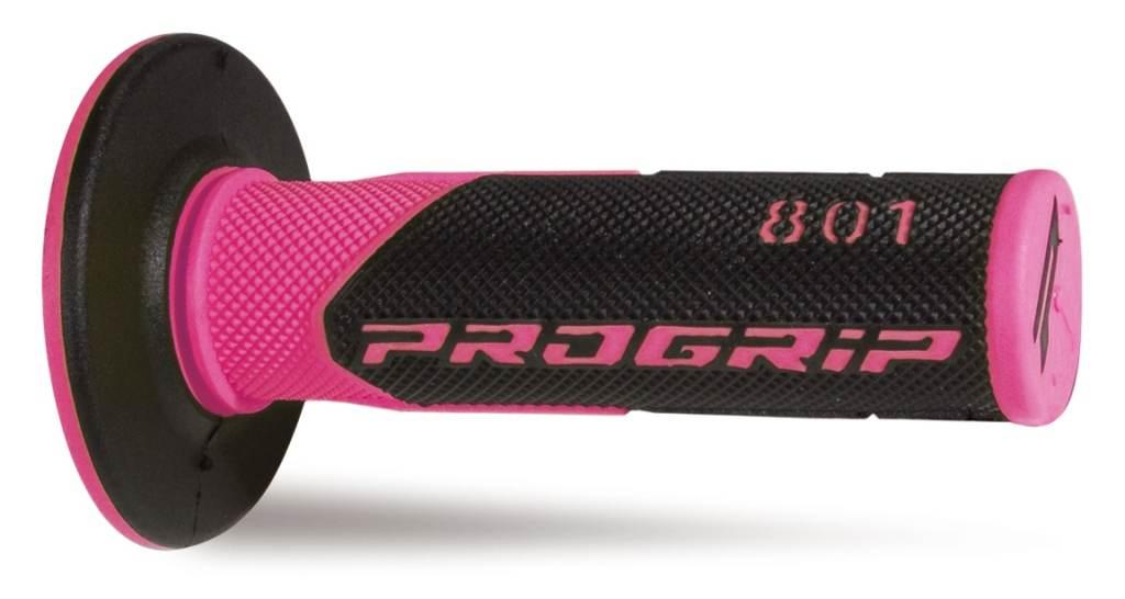Progrip Manetki Pg801 Off Road 22+25Mm, Dł.115Mm Kolor Różowy Fluo/Czarny D