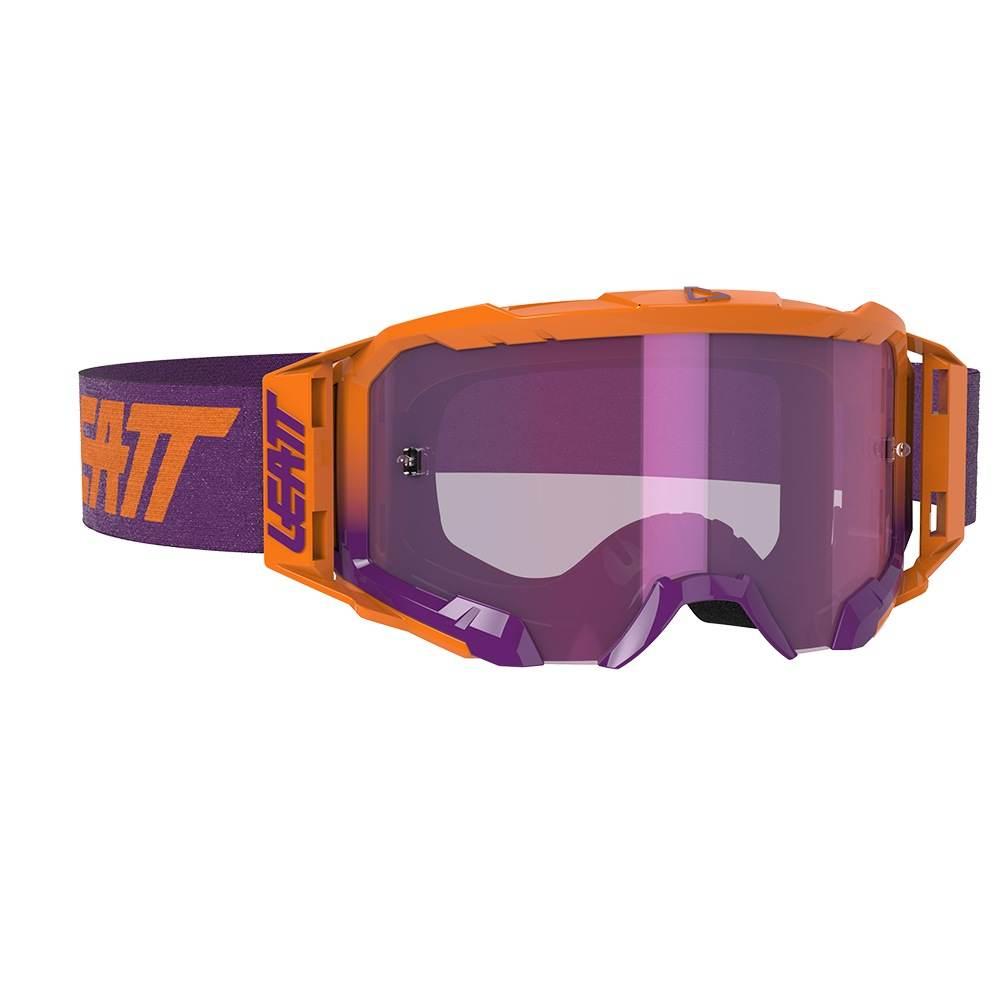Leatt Gogle Velocity 5.5 Iriz Goggle Neon Orange Lens Purple 78% - Kolor Po - zdjęcie 2
