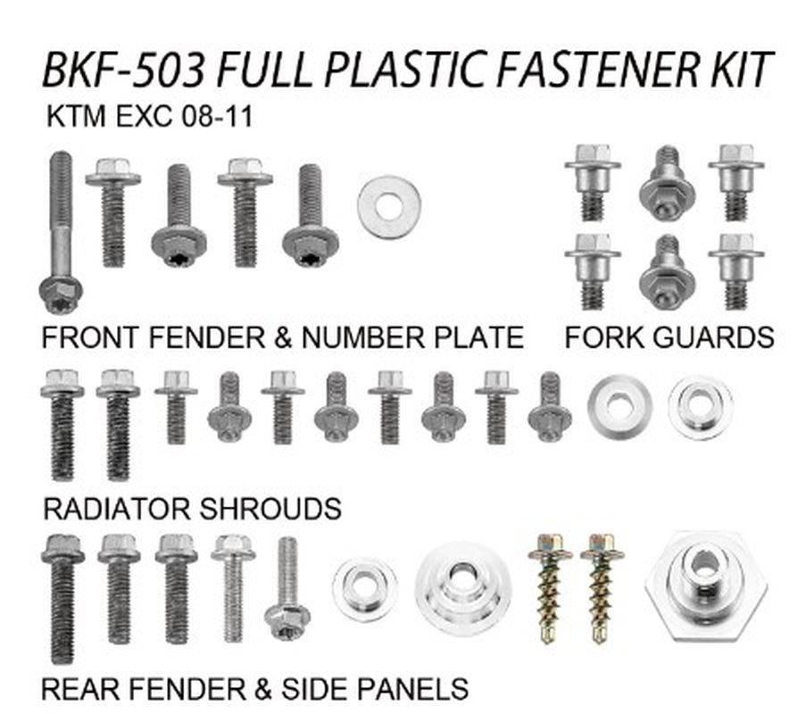 Accel Komplet Śrub Do Plastików Ktm Exc '08-11 Bkf-503