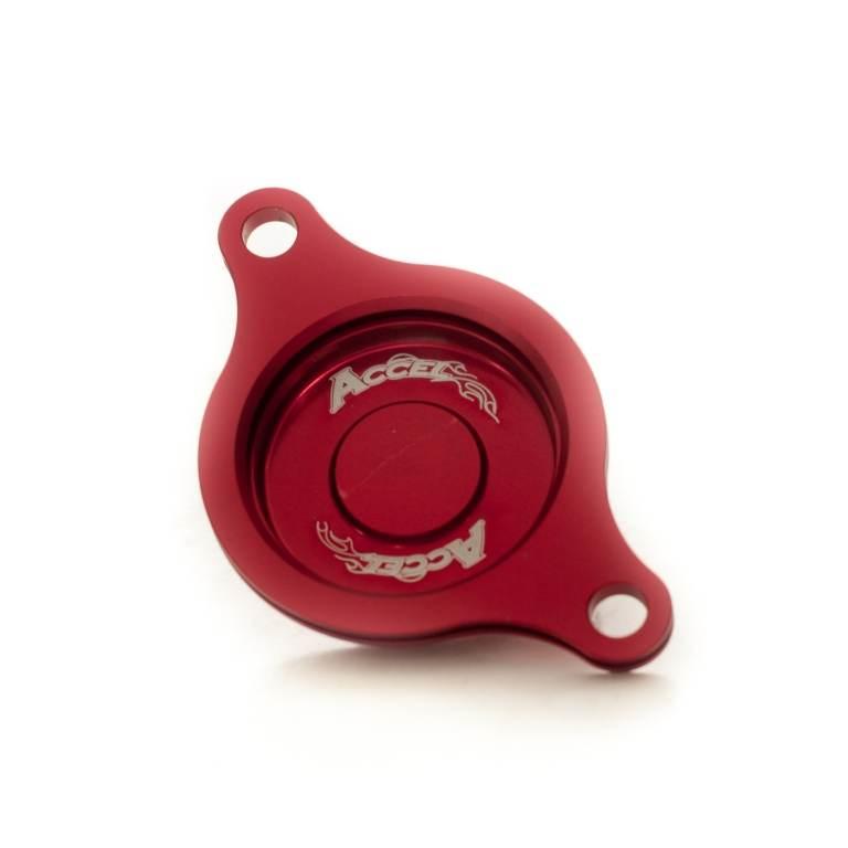 Accel Pokrywa Filtra Oleju Honda Crf 450R '09-16 Kolor Czerwony