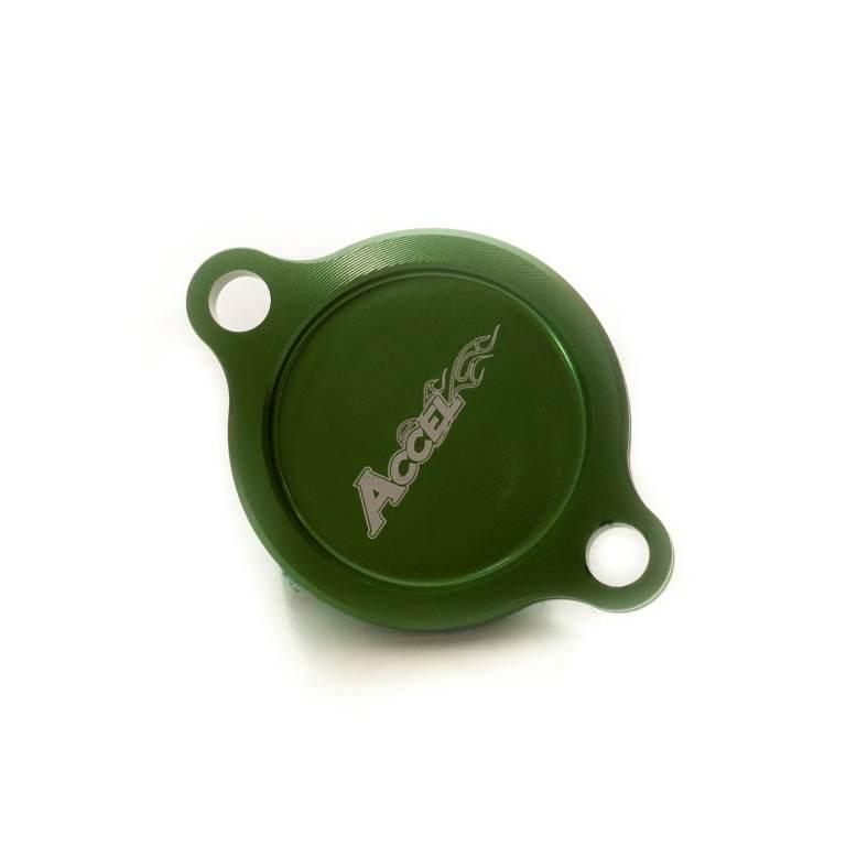 Accel Pokrywa Filtra Oleju Kawasaki Kxf 250 '05-20 Kolor Zielony -