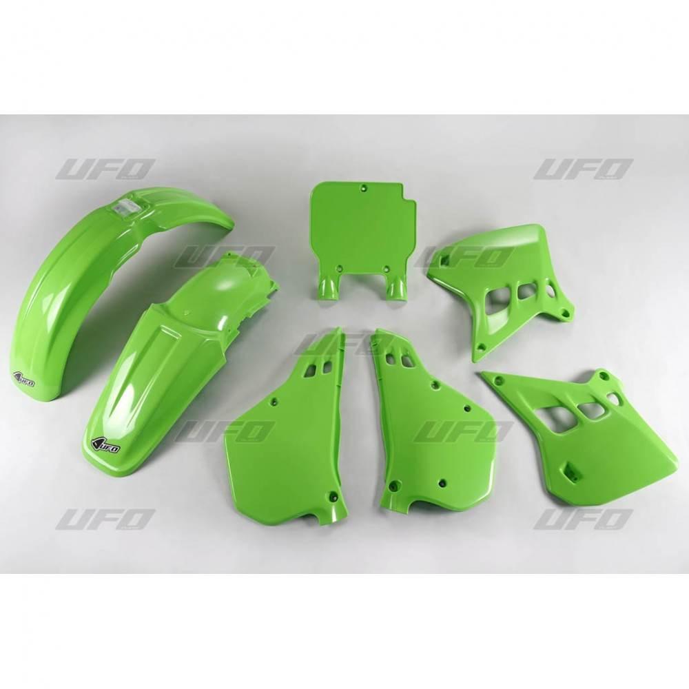 Ufo Komplet Plastików Kawasaki Kx 125 '90-'91 Kolor Oem '91 Zielony Ka196E9